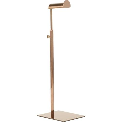 Hot sale 10pcs fashion high-quality Mirror rose gold/ Matte blackHandbag Display Stand Rack Adjustable Height Bag Display Holder