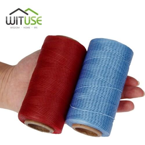 100% Linen waxed thread rope 260m/roll high tenacity twine cord for accessory DIY 0.8mm Tool Hand Stitching Thread for Shoes