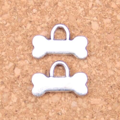 24pcs Charms dog bone 16x10mm Antique Pendants,Vintage Tibetan Silver Jewelry,DIY for bracelet necklace