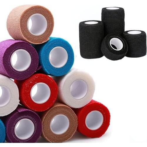 20Pcs 5cm x 4.5m Disposable Bandage Tattoo Sport Wrap Tape Self Adhesive Elastic Bandage Tape Tattoo Accessories