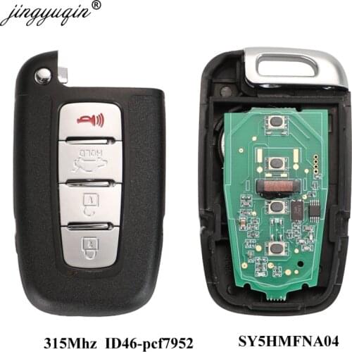 4 BTN Remote Smart Key 315Mhz For HYUNDAI Elantra Genesis Veloster Equus Tucson Sonata Azera Kia Forte Soul Rio Borrego Sorento