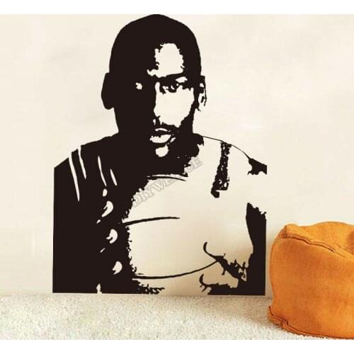 Basketball Player Michael Wall Sticker Basketball Sport Super Star Vinyl Wall Decal Removable Home Bedoom Decoration Mural Z562