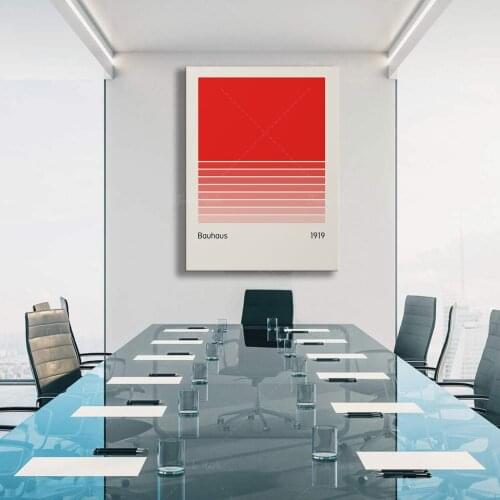 Bauhaus 1919 a cult poster in the new version - Poster Giclée Print. Fine Art Print