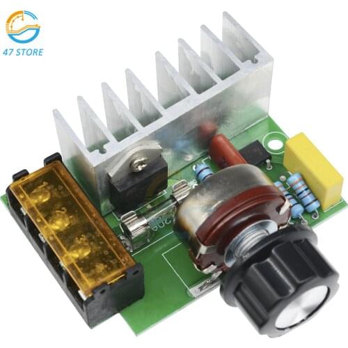4000W SCR Electric Voltage Regulator Motor Speed Controller Expansion Board Module Silicon Regulator Board 0-220V AC 110V 220V