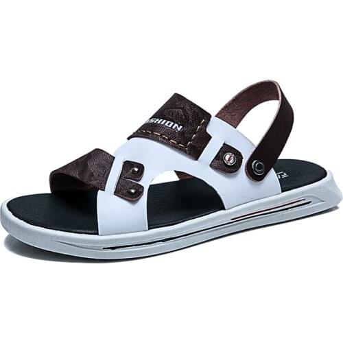 Erkek man shoes couro sandals-men piel men uomo para ete playa sandali big sandale verano classic summer transpirables for size