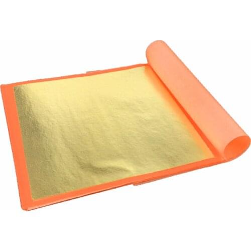 Imitation gold Foil Leaf color 2.5#, 25 pieces per booklet, 5.5'' x 5.5'', Transfer booklet, Patent gold leaf, Free shipping