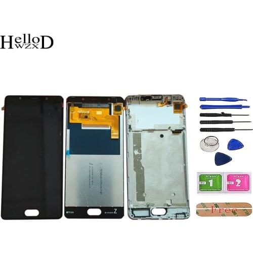 Mobile Touch Screen + LCD Display For Wiko U Feel Go LCD Display Digitizer Panel Sensor Model Phone Assembly Repair Tools Frame