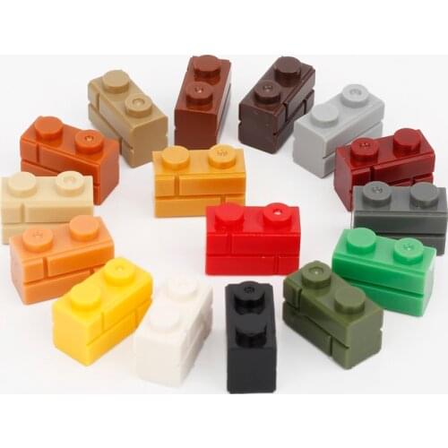 MOC Creative Wall Brick Building Blocks 1x2 Bricks DIY Educational Toys for Children Classic Compatible Assembles Particles C191