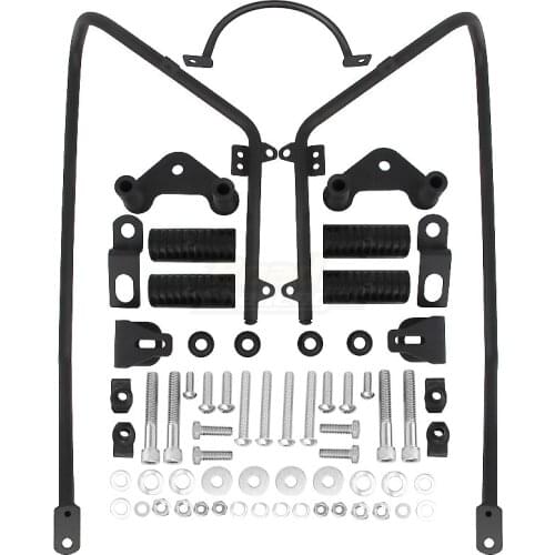 Motorcycle Black Saddlebag Conversion Brackets Bagger Kit Fit For Harley Sportster XL 883 1200 Forty-Eight 2004-2014
