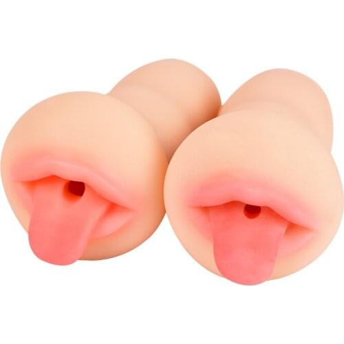 Realistic Oral Deep Throat With Tongue Teeth Artificial Male Masturbator Realistic Vagina Pussy For Men Oral Sexy Toy Sex Shop