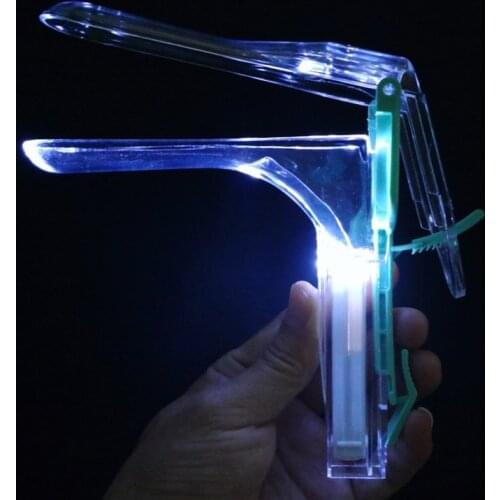 New Arrvial Buit In LED Light Dilator Anal Vaginal Speculum Clamp Sex Toys For Women,Couples Adjustable Size Vaginal Anal Toys