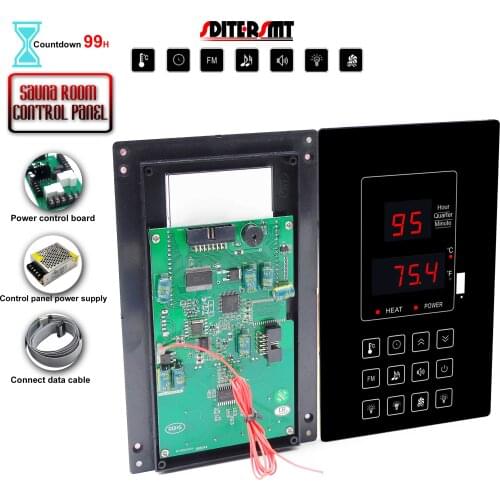 Count-Down 99 Hour Sauna Heater Stove Control Boards for Heating Element Personal Space Heater Multi-Function Switch