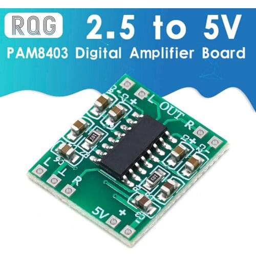5PCS PAM8403 Mini Digital Amplifier Board 2 * 3W Class D Digital 2.5V To 5V Power Amplifier Board