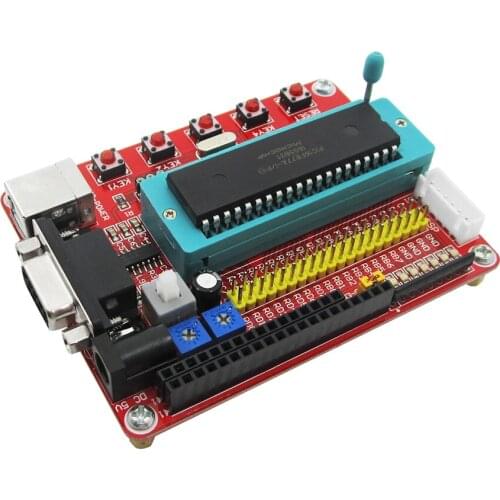 1PCS Mini System PIC Development Board + Microchip PIC16F877 PIC16F877A