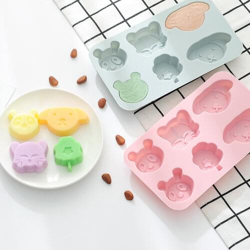 Cute Panda Cake Mold Soft Candy Chocolate Candy 3D Silicone Mold Children Cake Decoration Baking Supplies