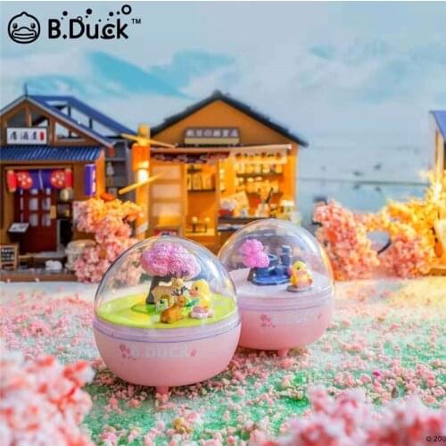 Blind Random Box Toys Lot B.Duck Sakura Town Figure Bag Surprise Anime Figurine Guess Doll Toy For Gift Collection 9Pcs/Set