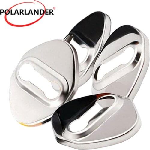 Car styling Car Door Lock Protective Cover For Toyota 4pcs/set Stainless steel