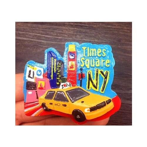 New York taxi street tourist souvenir refrigerator stickers