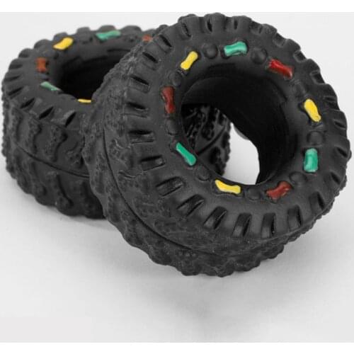 Bite Resistang Pet Chew Dog Toy Squeaker Rubber Tires Puppy Toys for Small Dogs Products for Pets Dog Stuff honden speeltjes