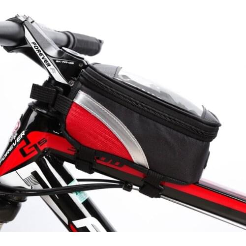 Cycling Bag Bicycle Bike Head Tube Handlebar Cell Mobile Phone Bag Case Holder Screen Phone Mount Bags Case With Touch screen