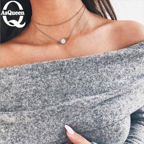 Simulated Pearl Necklaces & Pendants Gold Statement Necklace Women Collares Jewelry for Gifts