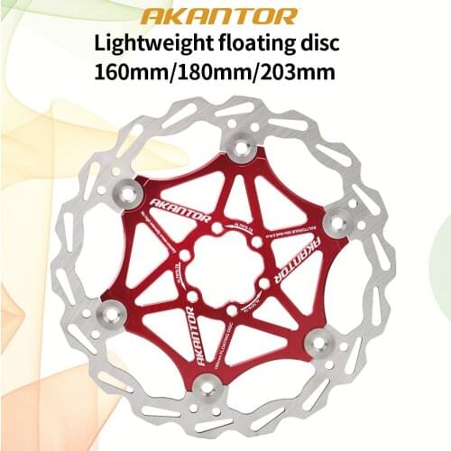 1pcs Ultralight Mountain Bike Brake Rotor Strong Heat Dissipation Floating Rotor 160/180/203mm MTB Disc Brake Pad Bicycle Parts