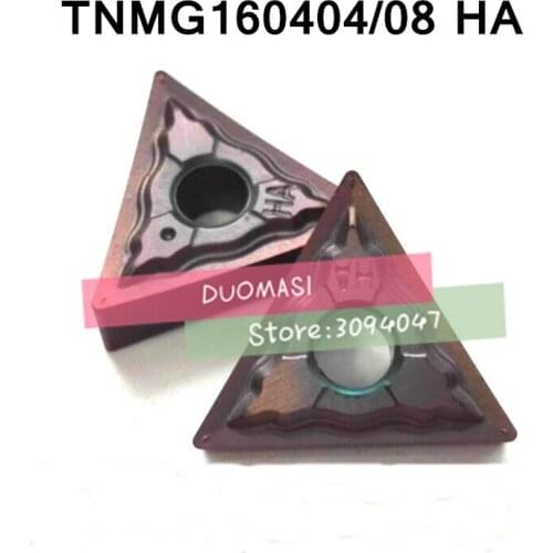 10PCS TNMG160404-HA / TNMG160408-HA carbide CNC inserts,lathe tool,apply to stainless steel and steel processing,MTJNR/WTJNR