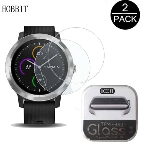 2Pack For Garmin Vivoactive 3 0.3mm 2.5D Rounded Edge Tempered Glass Screen Protector for Vivoactive SmartWatch Film