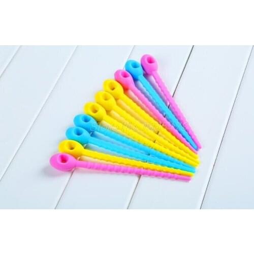 200PCS 100% food grade Silicone Bag Ties Cable Management, Zip Tie Twist All-purpose Multi-use Bag Clip Bread Tie