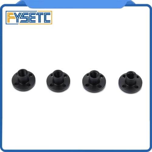 4pcs 3D Printer Z Axis Trapezoid Motor Screw Nuts T8 Nut Trapezoidal Screw Nut POM Nut Lead 1mm 2mm 4mm 8mm for Lead Screw