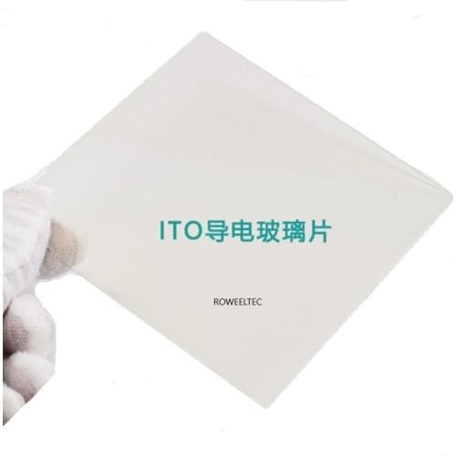 5pcs/12pcs Lab Transparent Conductive Indium Tin Oxide ITO coated Glass 100mm*100mm*0.7mm R less than 7ohm/sq