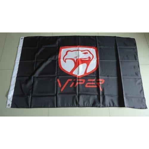Free shipping viper flag for car show, viper car banner,90X150CM size,100% polyster