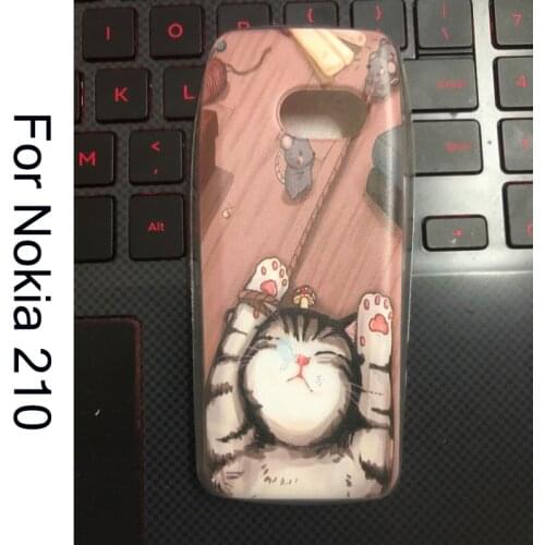 For Nokia 210 2019 Case Protection TPU 3D Print Pattern Capa For Nokia 210 Silicone Shell For Nokia 210 2019 Cover 2.4" Funda
