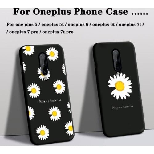 Phone Case For oneplus 5 5t 6 6t 7t 7t pro 7pro Cover Silicone one plus 5t 6t 7 t pro oneplus 6 7 Case Rose Flower Floral Cover