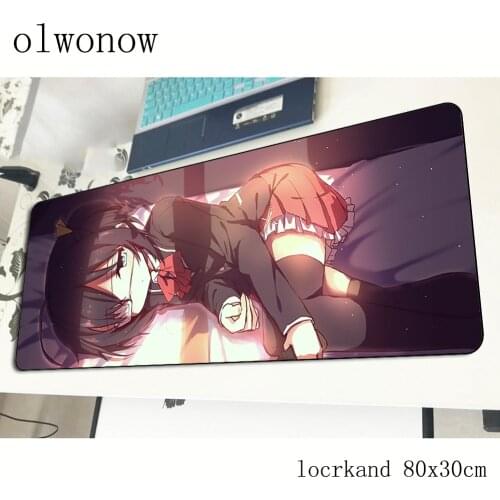 Chuunibyou demo koi ga shitai mousepad 80x30cm gaming mouse pad gamer mat Personality computer desk padmouse keyboard play mats