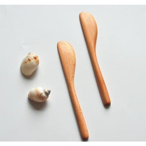 Wooden Butter Spatula Jam Spreader Cake Knife Salad Cheese Mixing Scraper Utensils Baking Pastry Utensils W9181