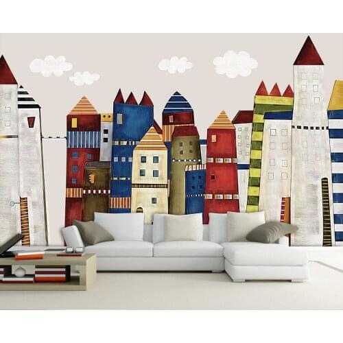 Cartoon Castle Photo Wallpaper 3d Wallpapers Wall Murals Rolls for Living Room Kids Bedroom Papers Home Decor Self Adhesive Roll