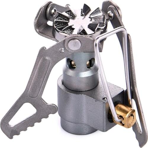 C5AD Outdoor Picnic Gas Burner Portable Pocket Folding Camping Mini Cooking Stoves