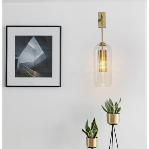 220V metal net shade wall lamp for kitchen living room bedroom bedside restaurant aisle corridor wall light