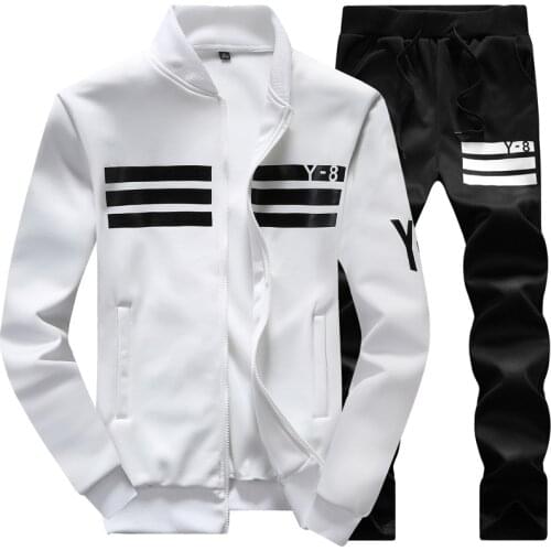Plus Size 9XL Mens Set Casual Fleece 2 Piece Sets Sweatshirt + Pants Male Tracksuit Sporting Sweat Suits Man Fashion Sportswear