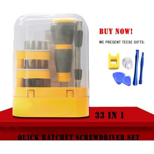 PARON 33 In1 Screw Driver Bit Set Screwdriver Extension Rod Keychain Precision Torx Wrench Star Slotted Set of Hand Tools Laptop