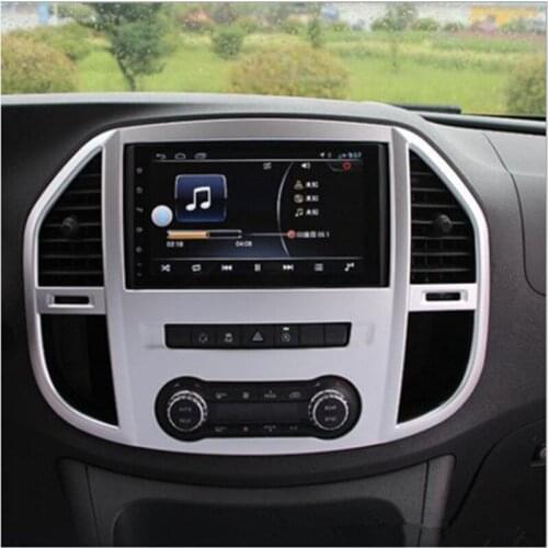 Car Center Dashboard Control Panel Cover Decal Trim Sticker ABS Fit For Mercedes Benz VITO 2017 Car Styling