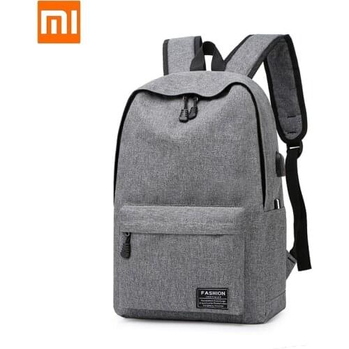 New Fashion Student Bag Nylon College Style Computer Bag USB Large Capacity Backpack Bookbag Travel Shoulder Bags Chest Pack