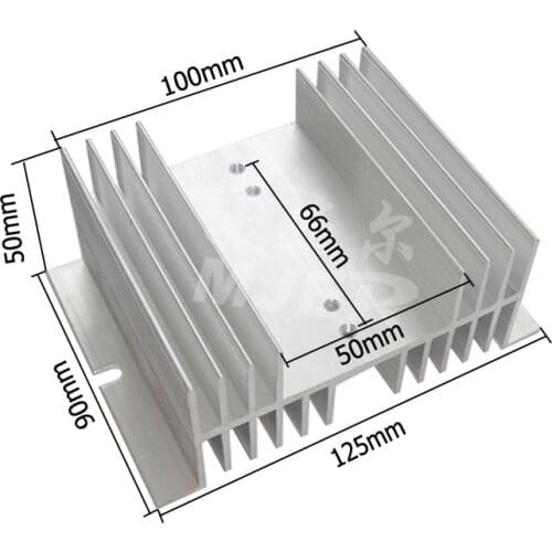 Single-phase three-phase rectifier bridge thyristor solid state relay rectifier radiator heat conduction heat sink with fan