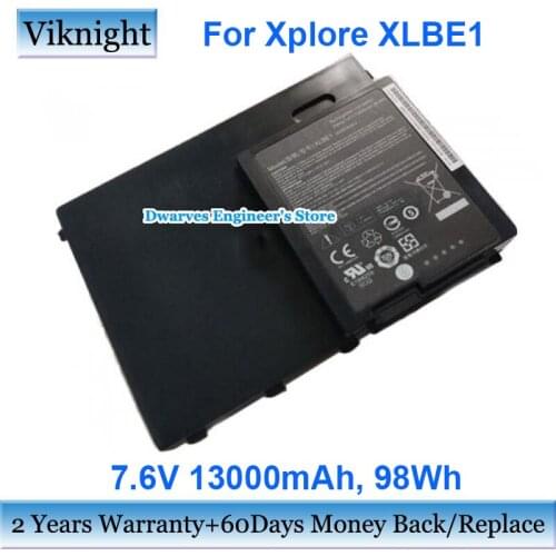 Genuine XLBE1 Laptop Battery For Xplore 13000mah 98Wh 2ICP6/39/88-4 Rechargeable Battery Packs 6 Cells