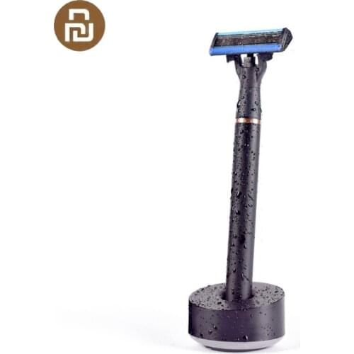 Original Huanxing 3in1 set Men Shaved Razor Lemon Flavor 7 in 1 Sets Magnetic Replace the Clip best gift for father husband