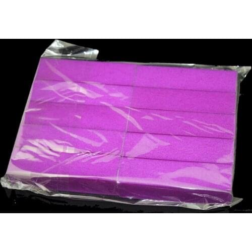 10 X Fluorescence Purple Color Nail File Tools Sanding BLOCK ACRYLIC NAIL TIPS SANDING FILES / Nail care buffer Wholesale