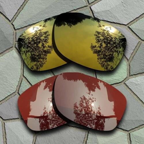 Yellow Golden&Bronze Brown Sunglasses Polarized Replacement Lenses for Oakley Jupiter Squared