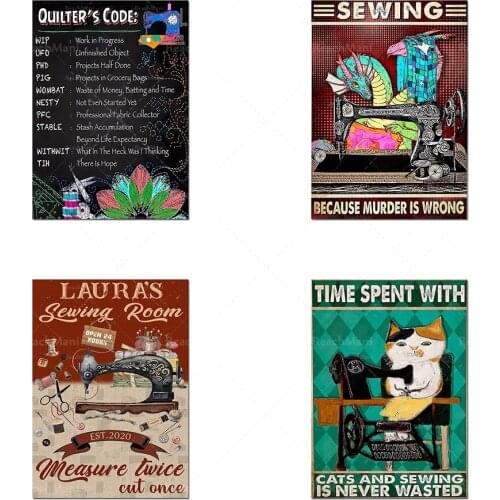 The time spent on cats and sewing is never wasted poster/quilting quote poster/wall art sewing//sewing poster/sewing wall art/gi