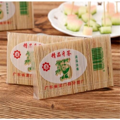 100PCS/Bag Disposable Wood Toothpicks Party Dental Natural Bamboo Toothpick for Home Restaurant Hotel Products Toothpicks Tools